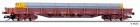 15586 Tillig 4 axle Flat car loaded with pipes